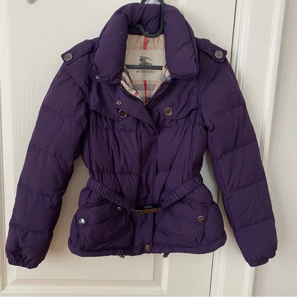 Burberry Purple Puffer Jacket ( didn't fit) - Picture 1 of 15